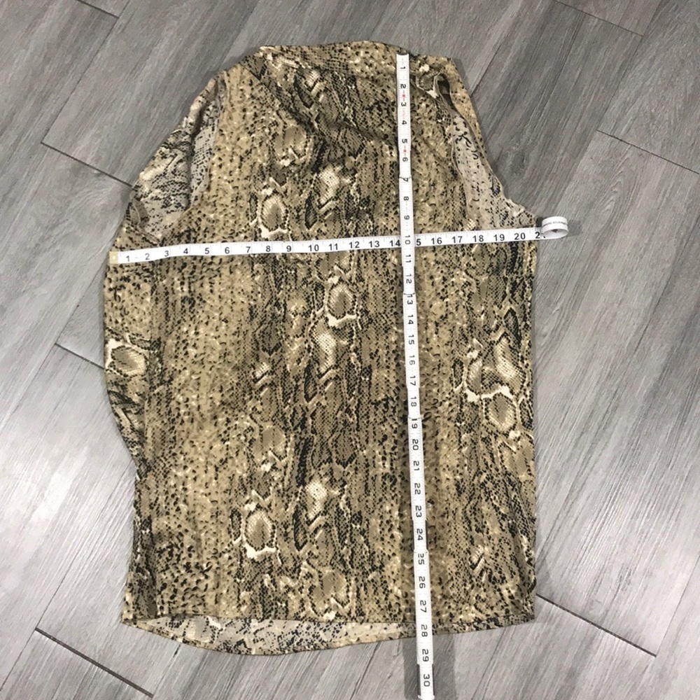 Vince Camuto Python Print Asymmetrical Blouse - image 10